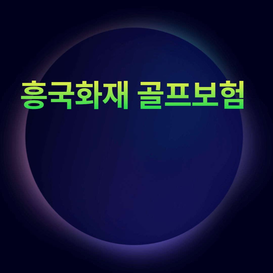 흥국화재 골프보험