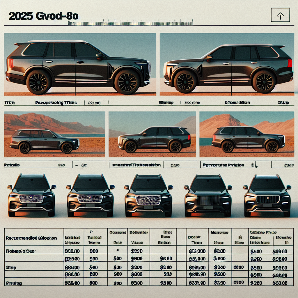 2025 GV80 모의견적, 추천 트림 선택과 실구매가 분석 예시