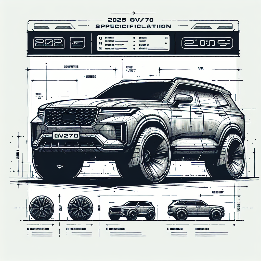 2025 GV70 제원, 스포츠성과 실용성을 모두 갖춘 SUV 스펙