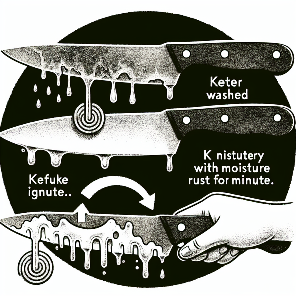 칼 세척 후 보관, 물기 1분 방치가 녹 만드는 이유
