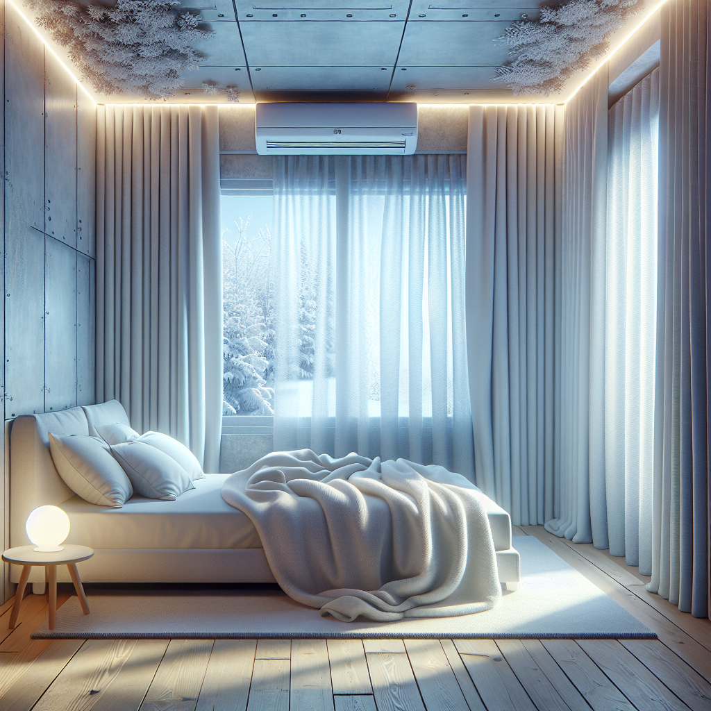 커튼 길이 조절, 냉기 차단되는 위치