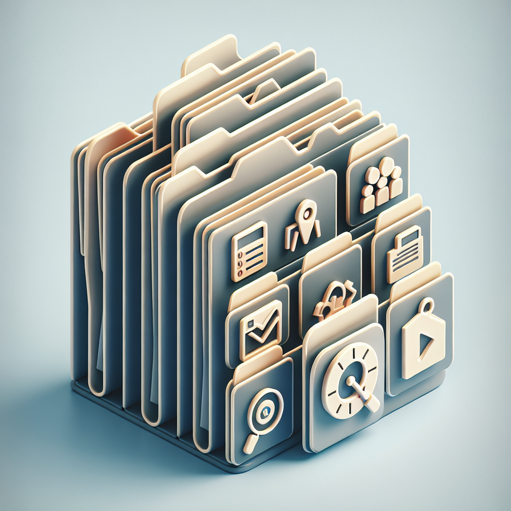 파일 폴더 3단 구조, 찾는 시간 절반 줄어드는 방식