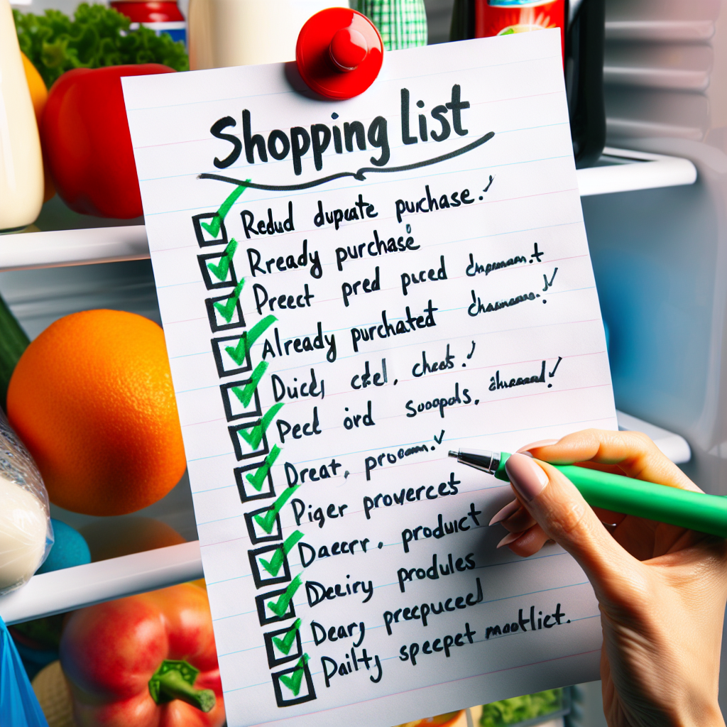 장보기 목록 사진 찍기, 중복 구매 줄어드는 방법