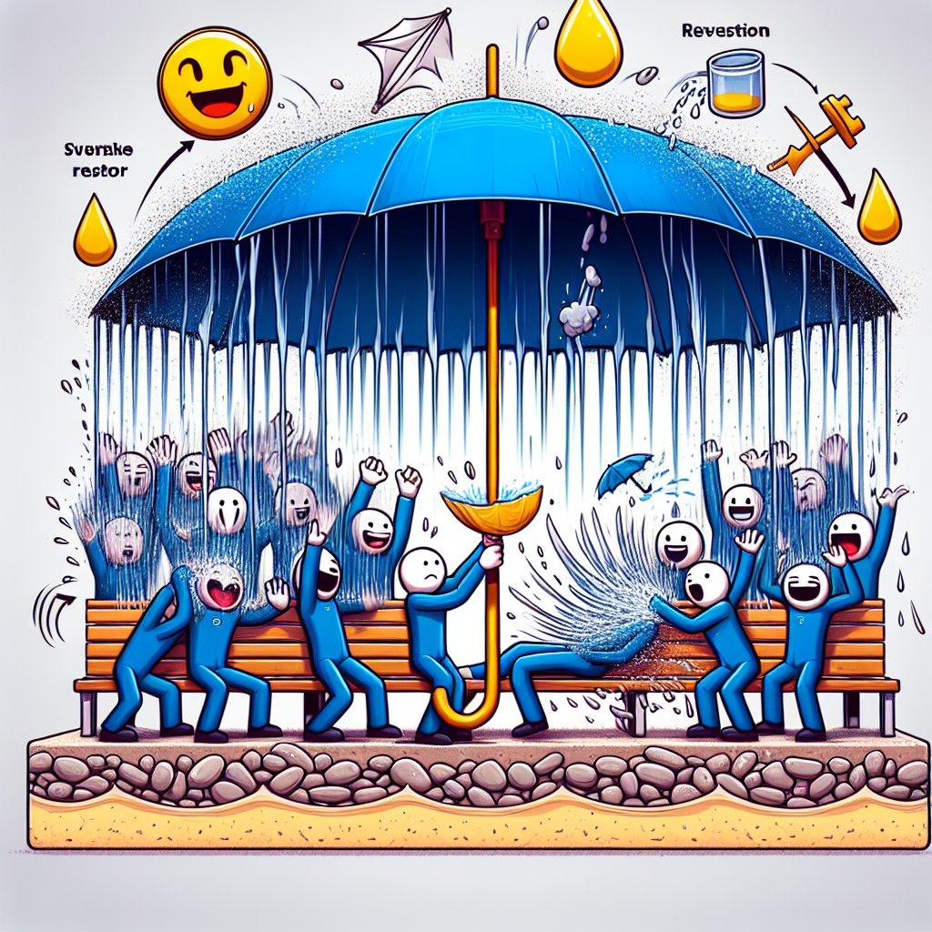 우산 접기 전 털기, 물 고임 방지되는 이유