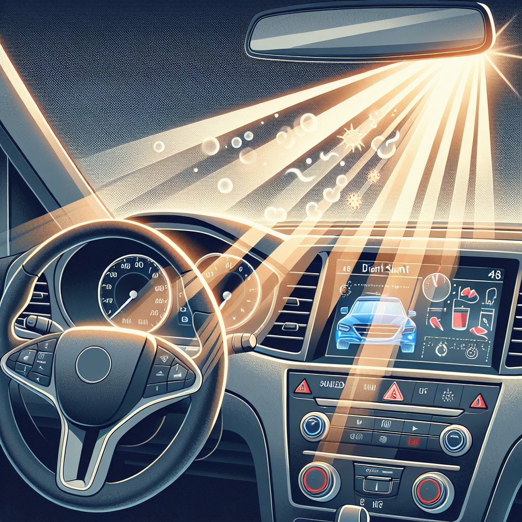 차량 대시보드 관리, 직사광선이 변색 만드는 이유