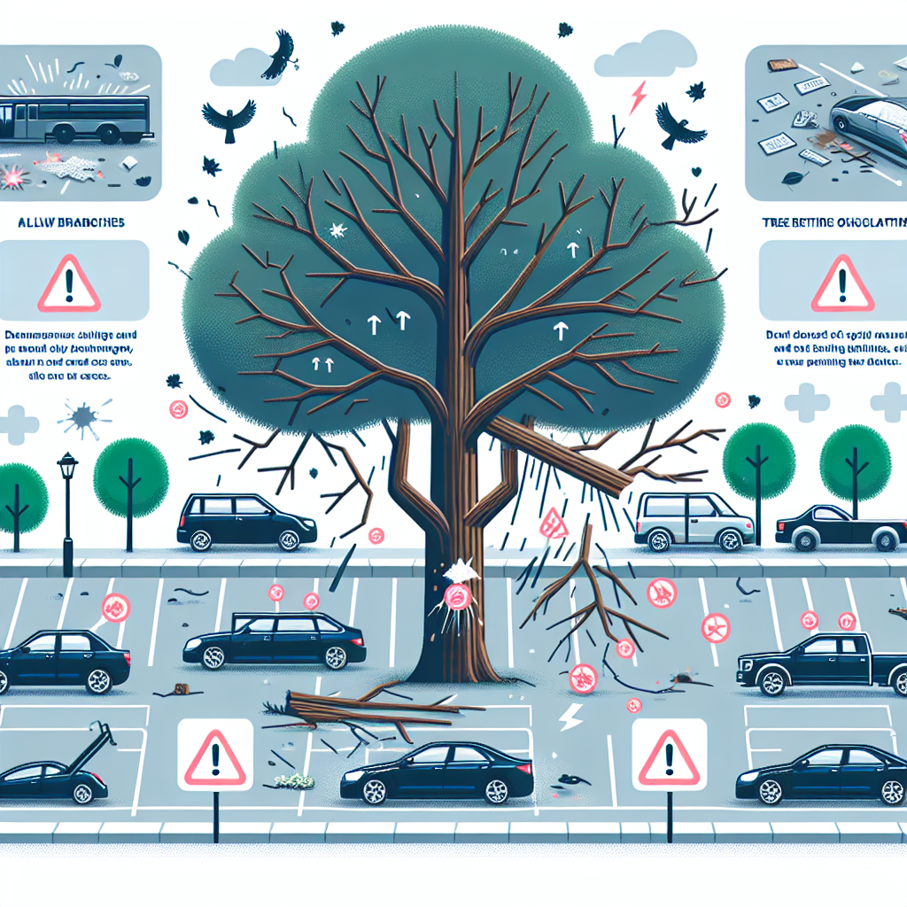 주차 위치 선택, 나무 아래가 위험한 이유
