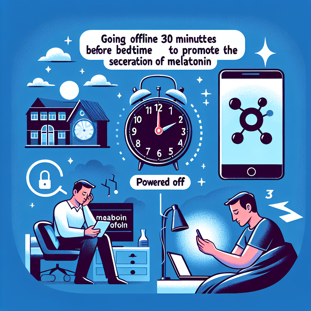 취침 전 30분 디지털 차단, 멜라토닌 분비 지켜주는 습관
