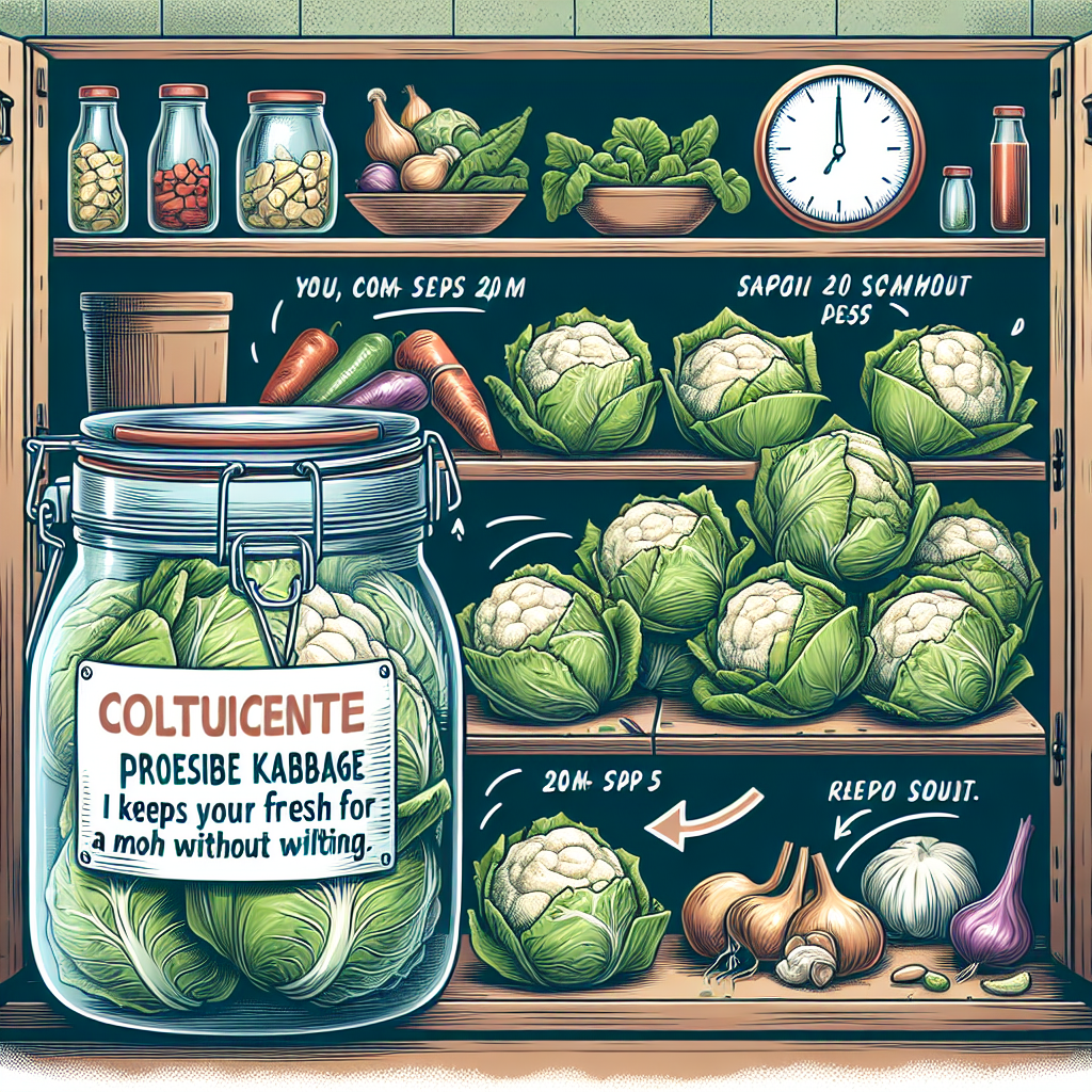 양배추 오래 보관, 한 달 동안 시들지 않는 마법의 저장법