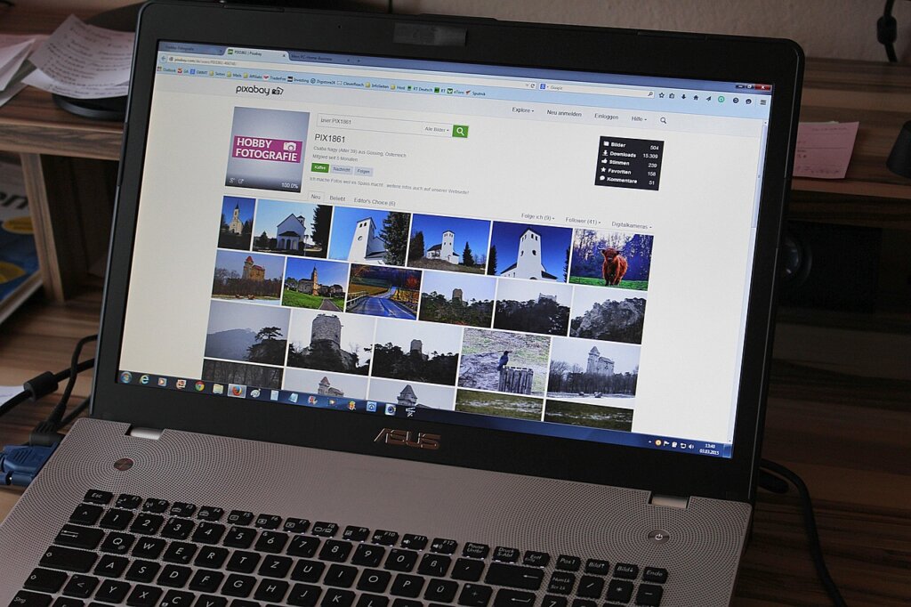 woman using laptop to check welfare portal website