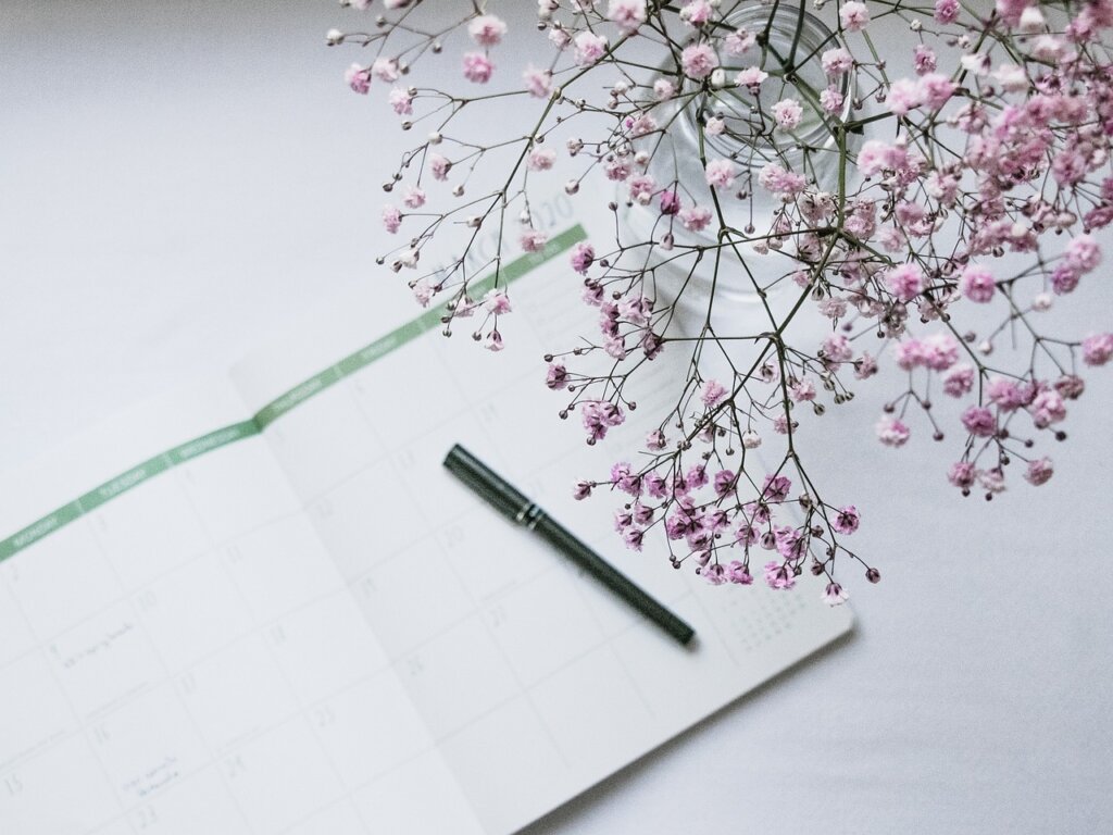 calendar with important dates marked for government benefit applications