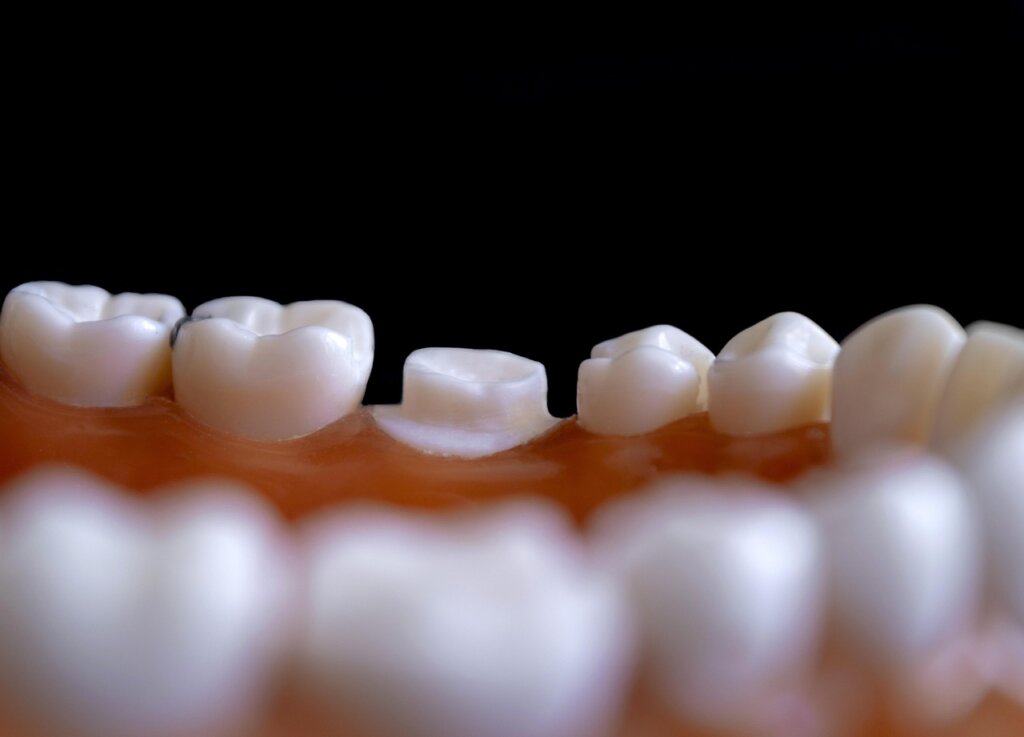 child getting tooth sealant treatment