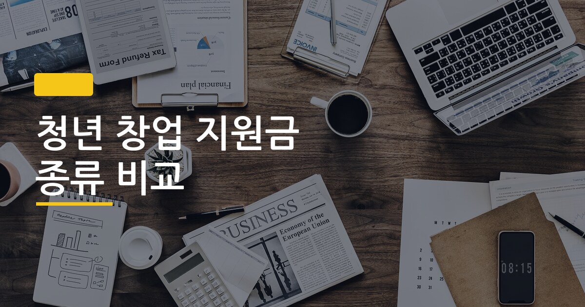 청년 창업 지원금 종류 비교, 어디서 받는 게 진짜 유리한지 아는 사람이 없다