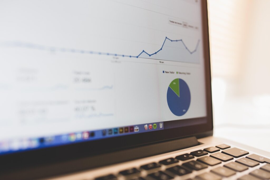 low interest rate loan comparison chart on a laptop screen