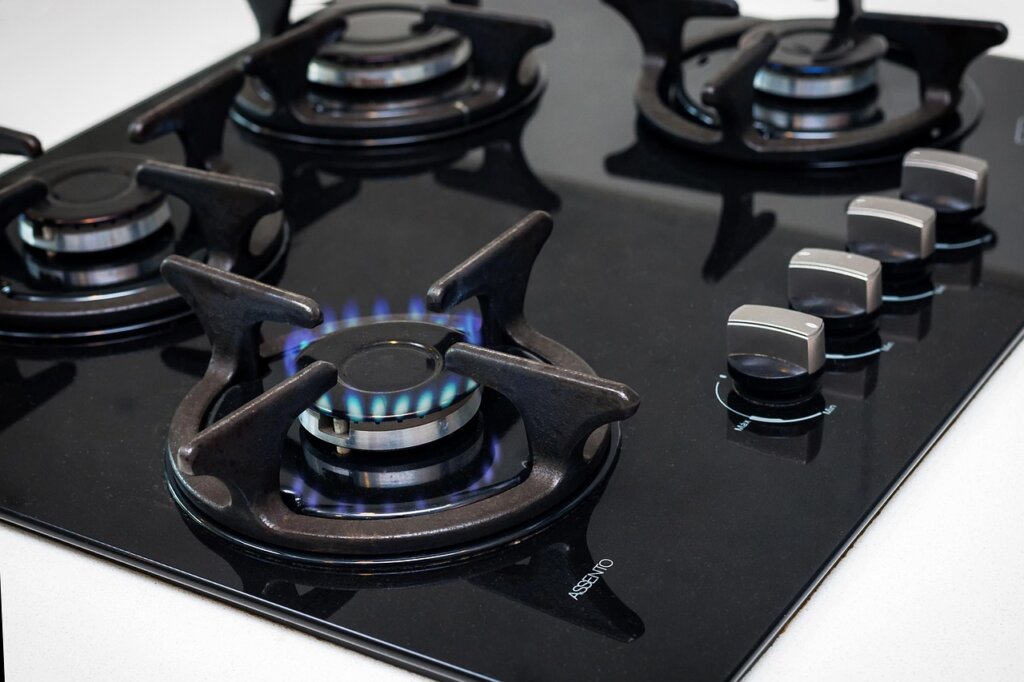 greasy gas stove top before cleaning experiment kitchen