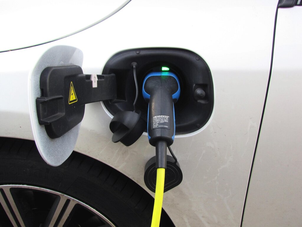 travel electronics and charging cables organized in small pouch