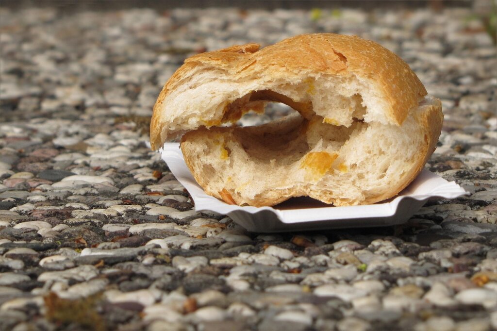 spoiled food thrown away from refrigerator